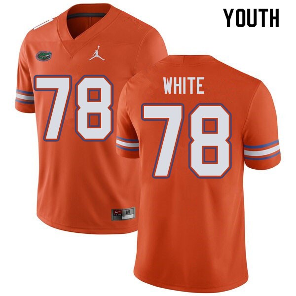 Jordan Brand Youth #78 Ethan White Florida Gators College Football Jerseys Orange